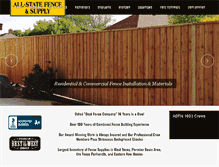 Tablet Screenshot of allstate-fence.com